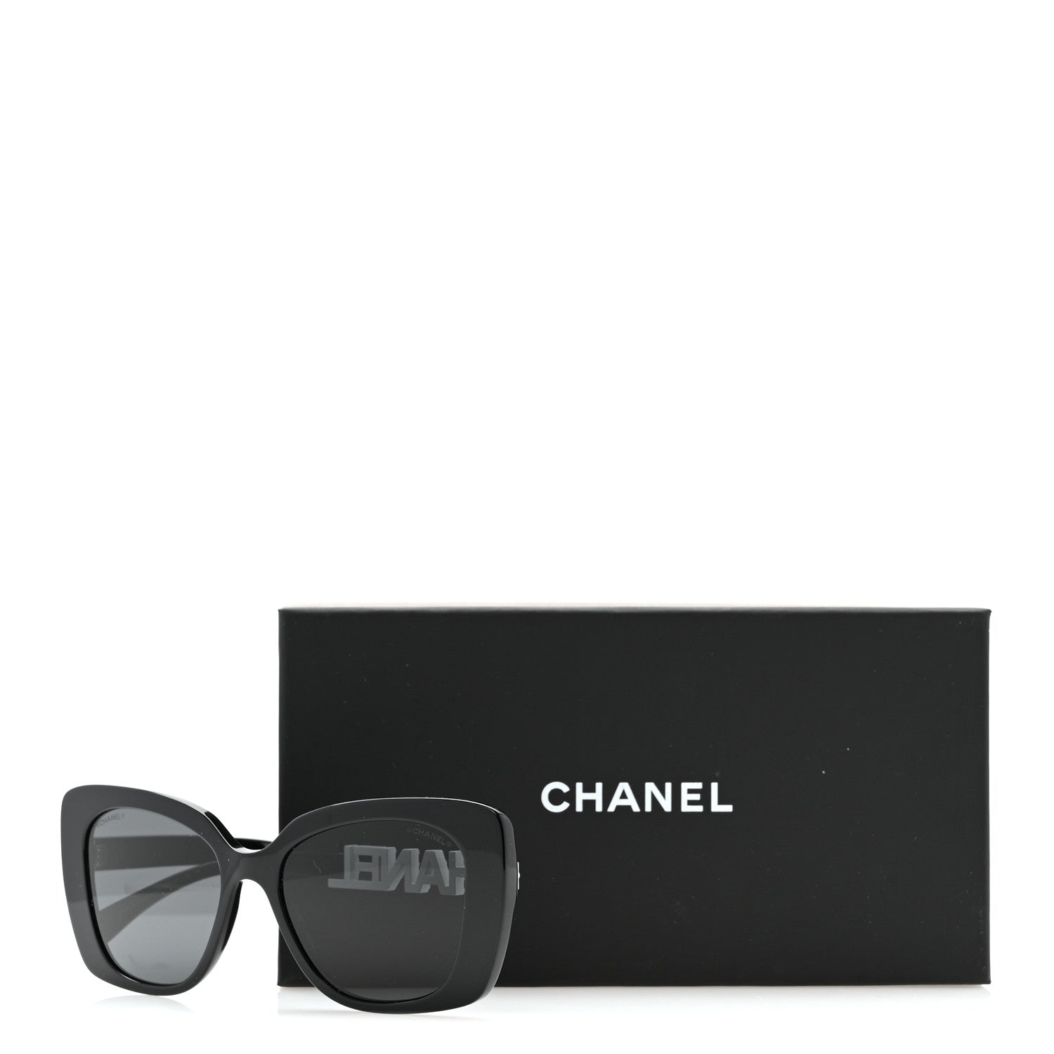 Chanel Square Sunglasses — Black 5422-B
