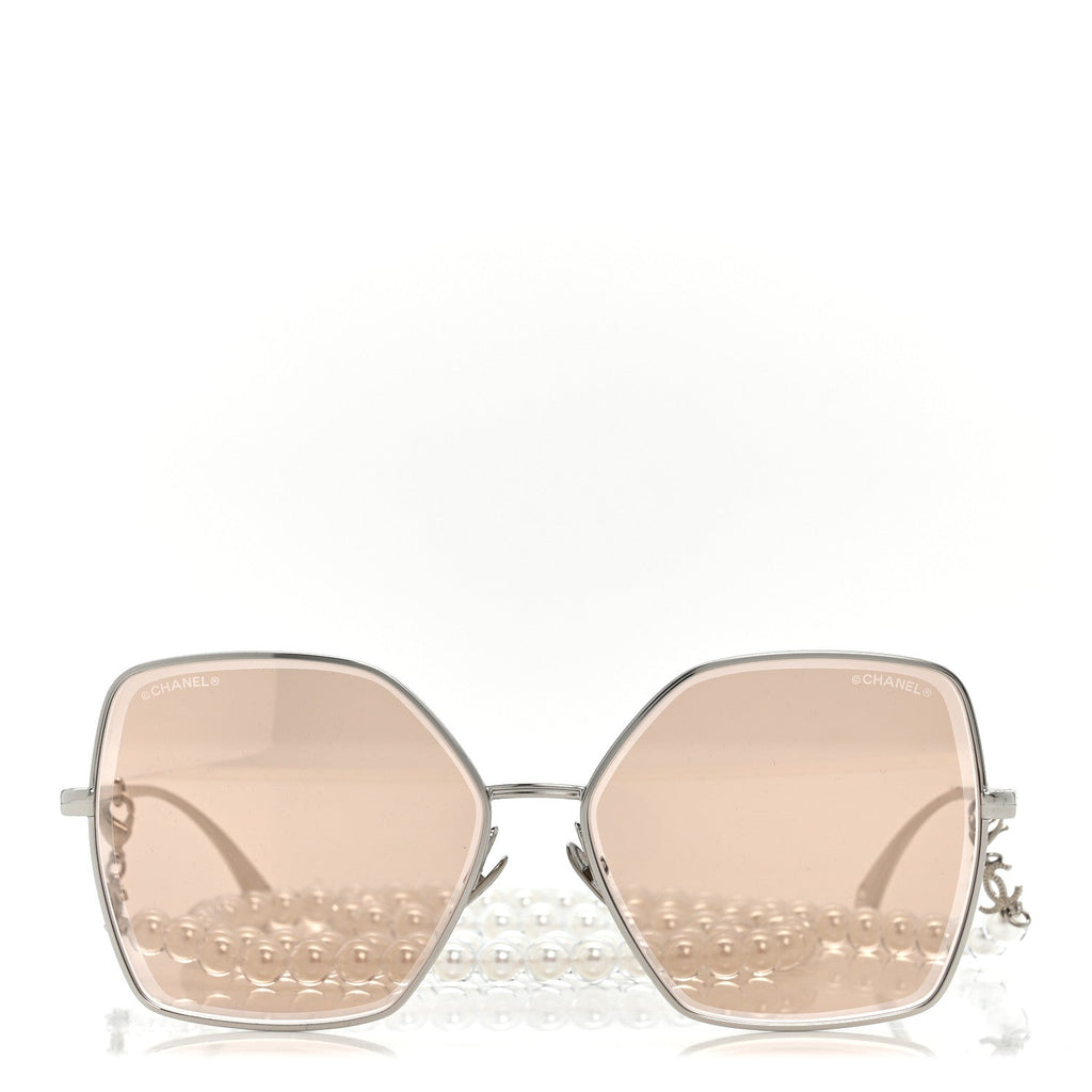 Chanel Butterfly Sunglasses — Silver