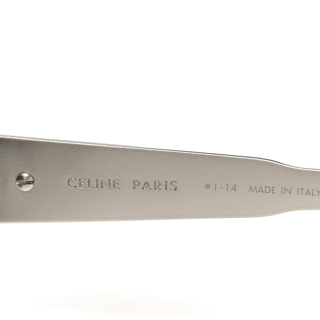 Celine Square Sunglasses — Silver