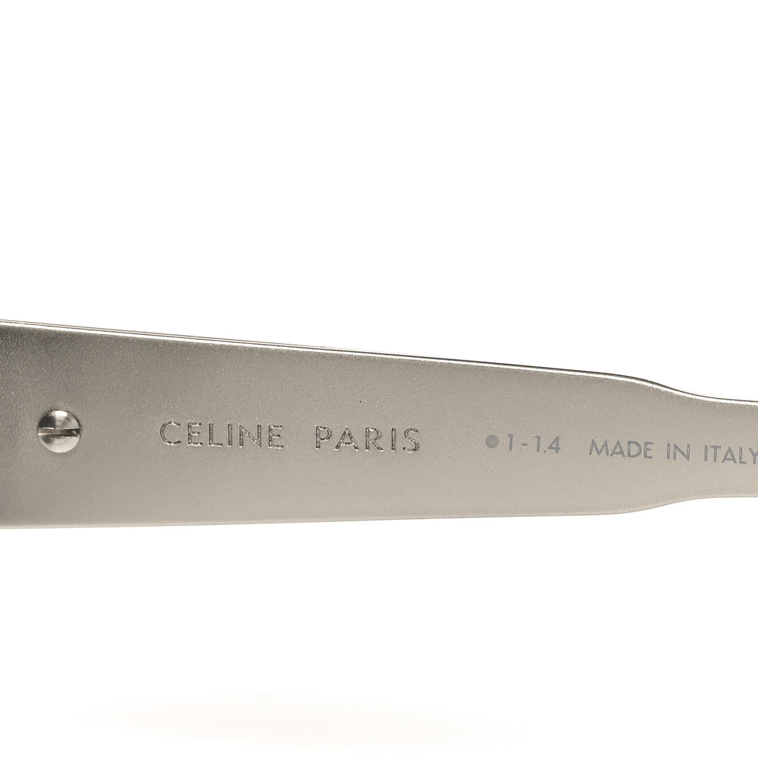 Celine Square Sunglasses — Silver