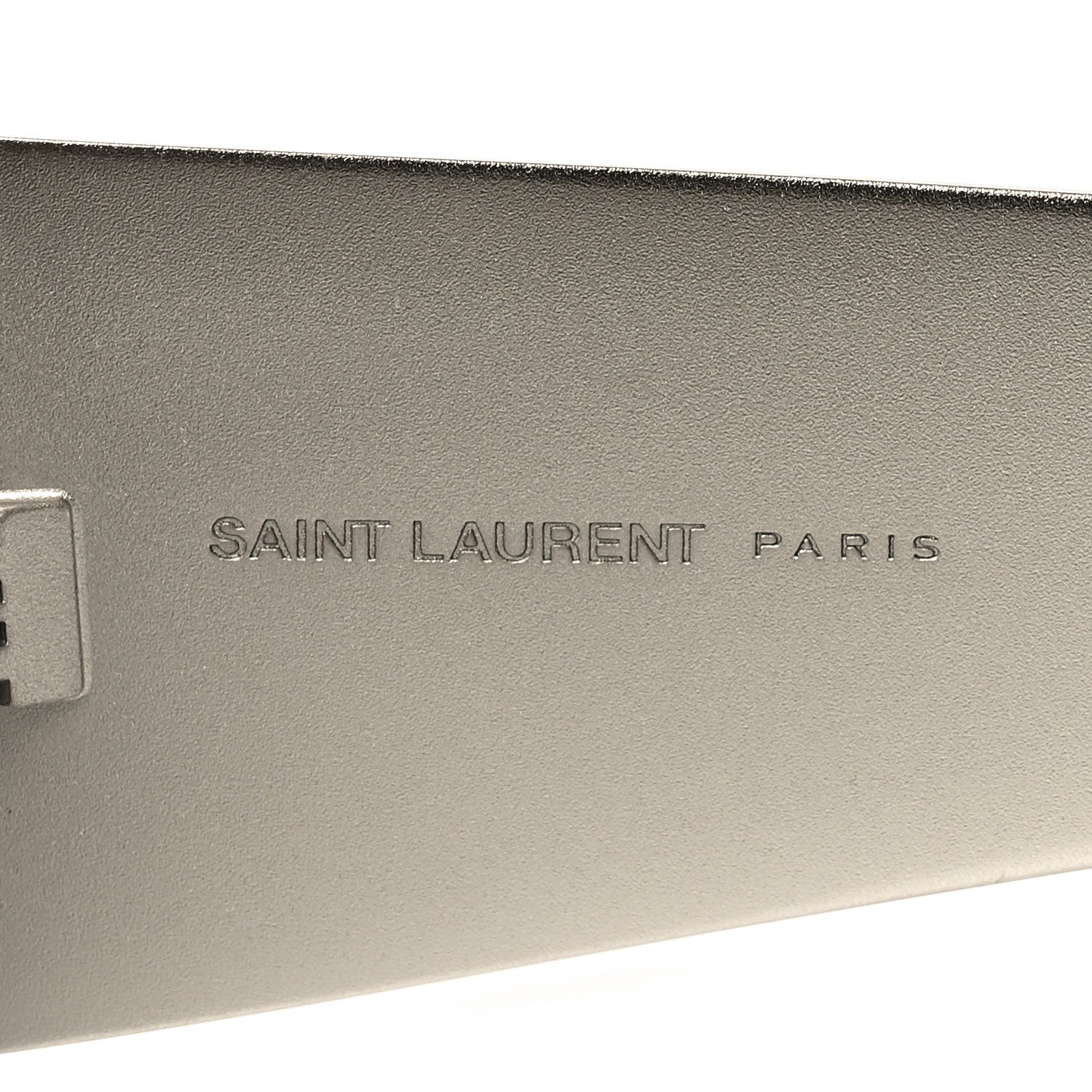 Saint Laurent Square Sunglasses — Silver SL 635
