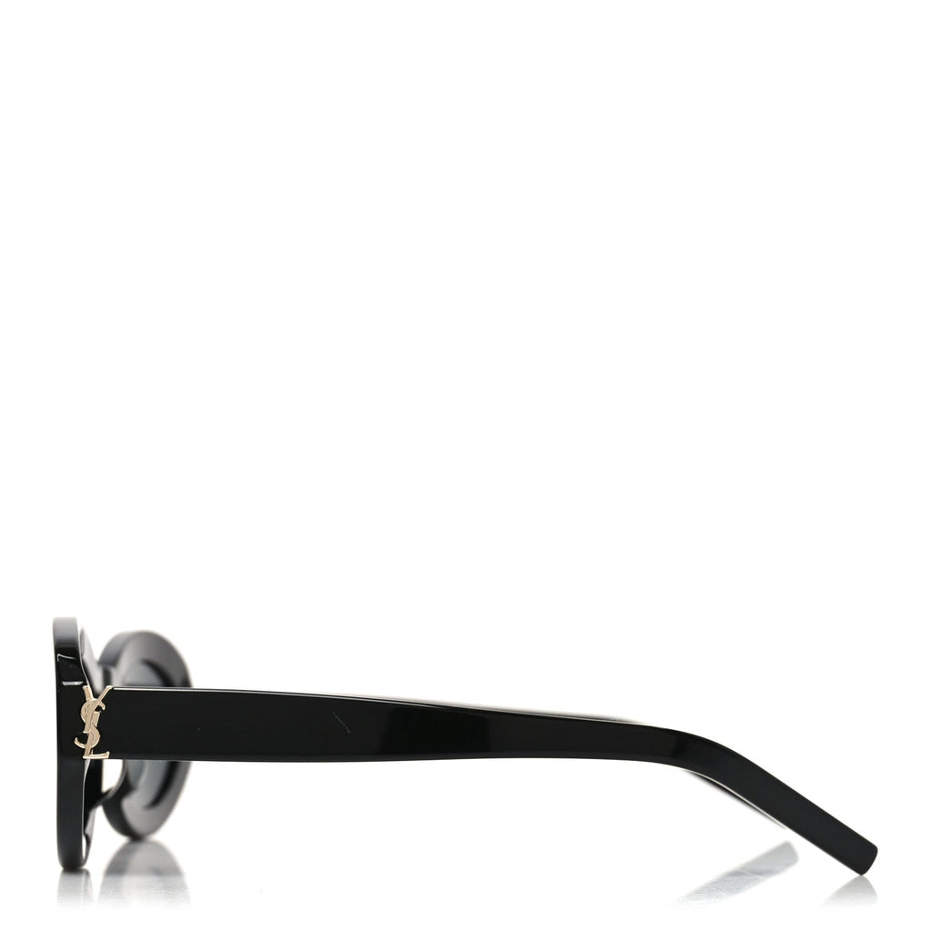 Saint Laurent Oval Sunglasses — Black