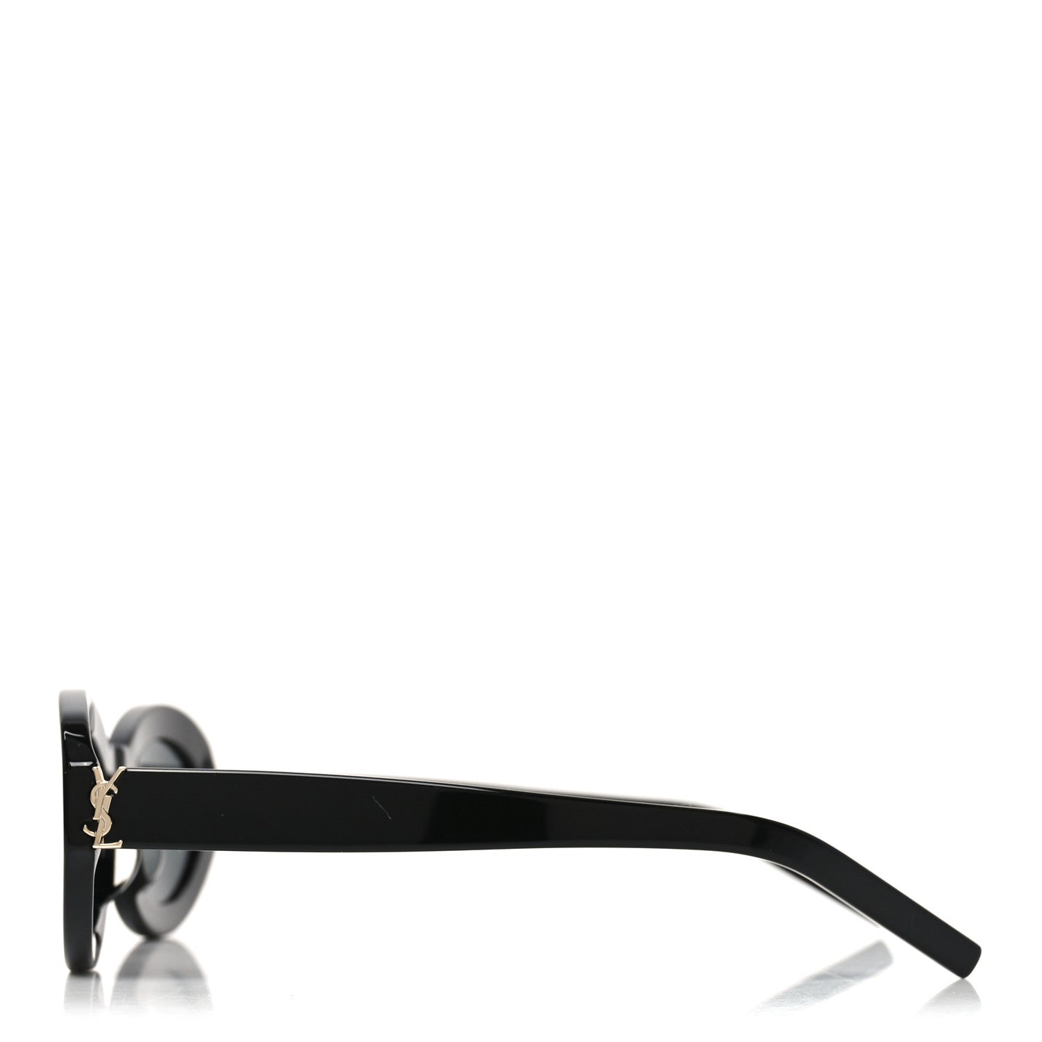 Saint Laurent Oval Sunglasses — Black