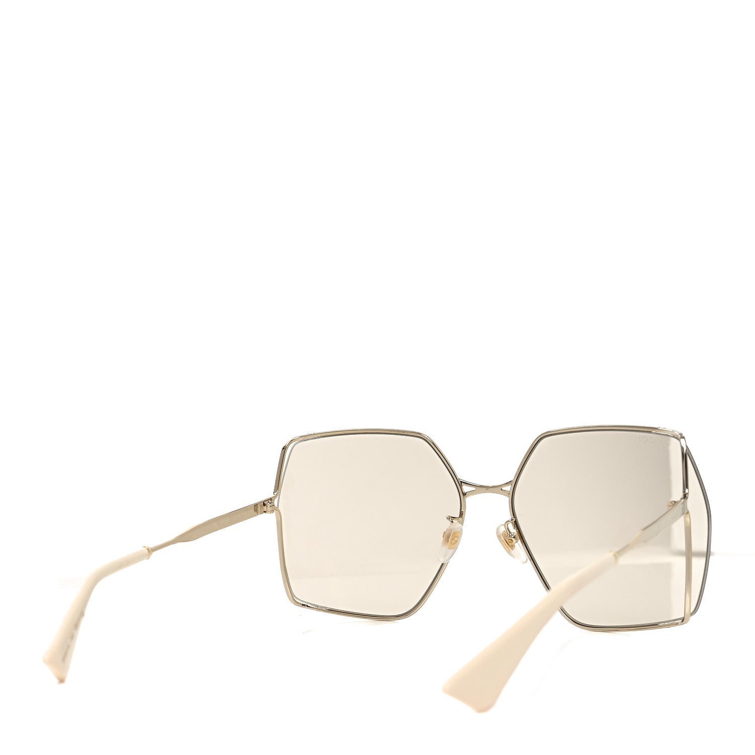 Gucci Oversized Sunglasses — Ivory GG0817S