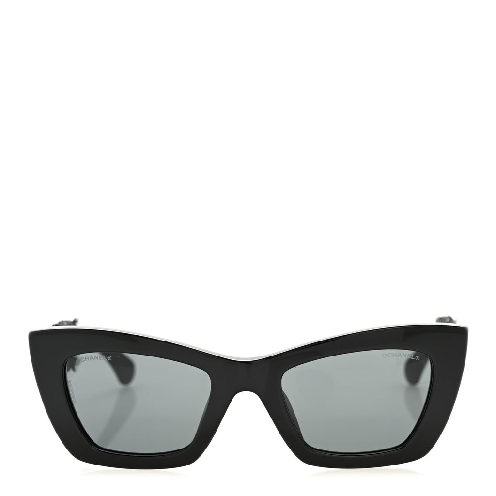 Chanel Cat-Eye Sunglasses — Black