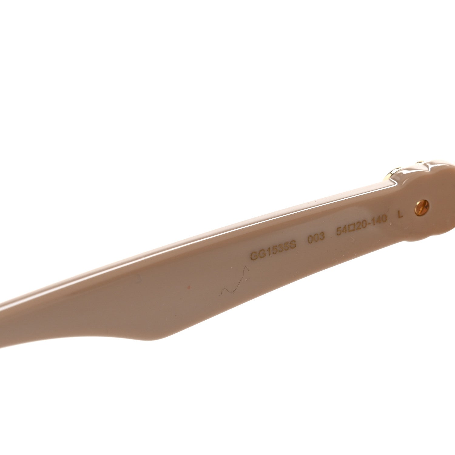 Gucci Rectangle Sunglasses — Beige GG1535S
