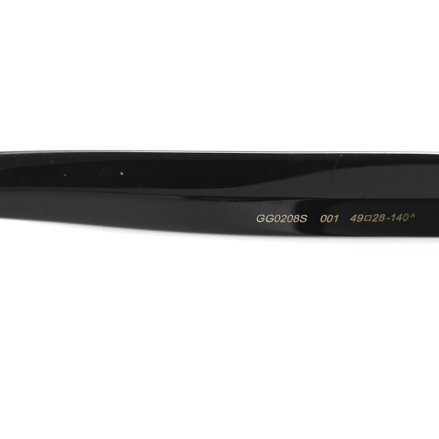Gucci Round Sunglasses — Black GG0208S