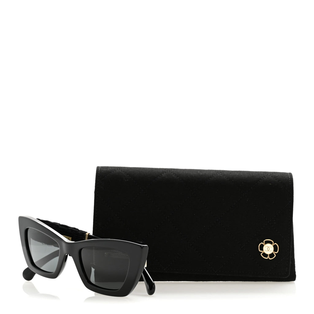 Chanel Cat-Eye Sunglasses — Black
