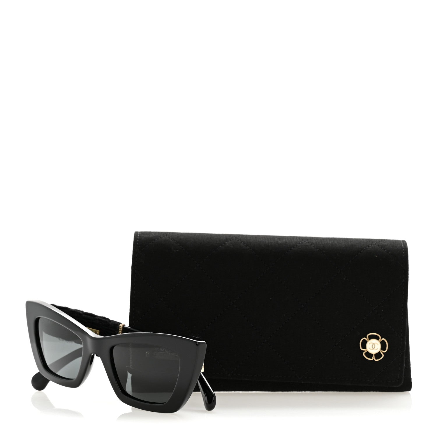 Chanel Cat-Eye Sunglasses — Black