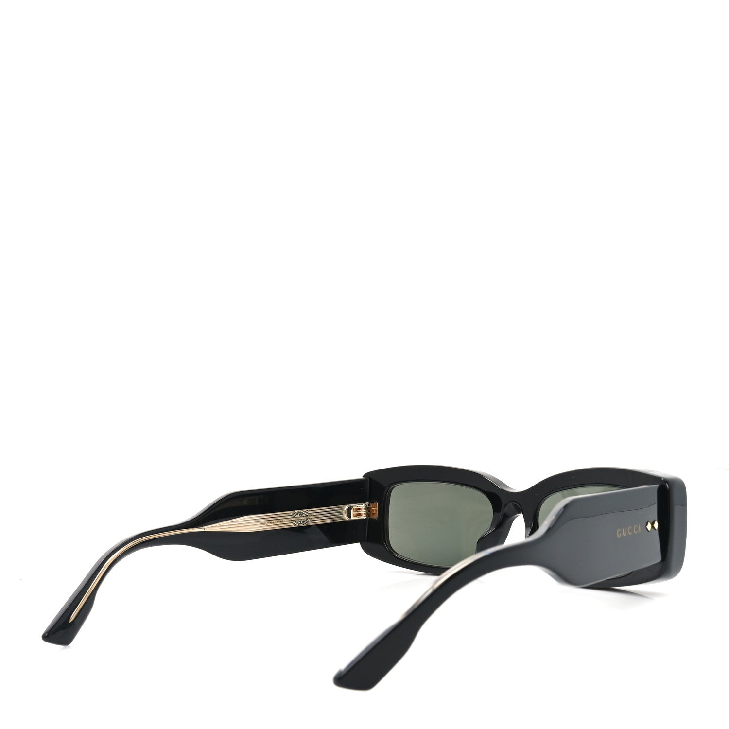 Gucci Rectangle Sunglasses — Black GG1528S