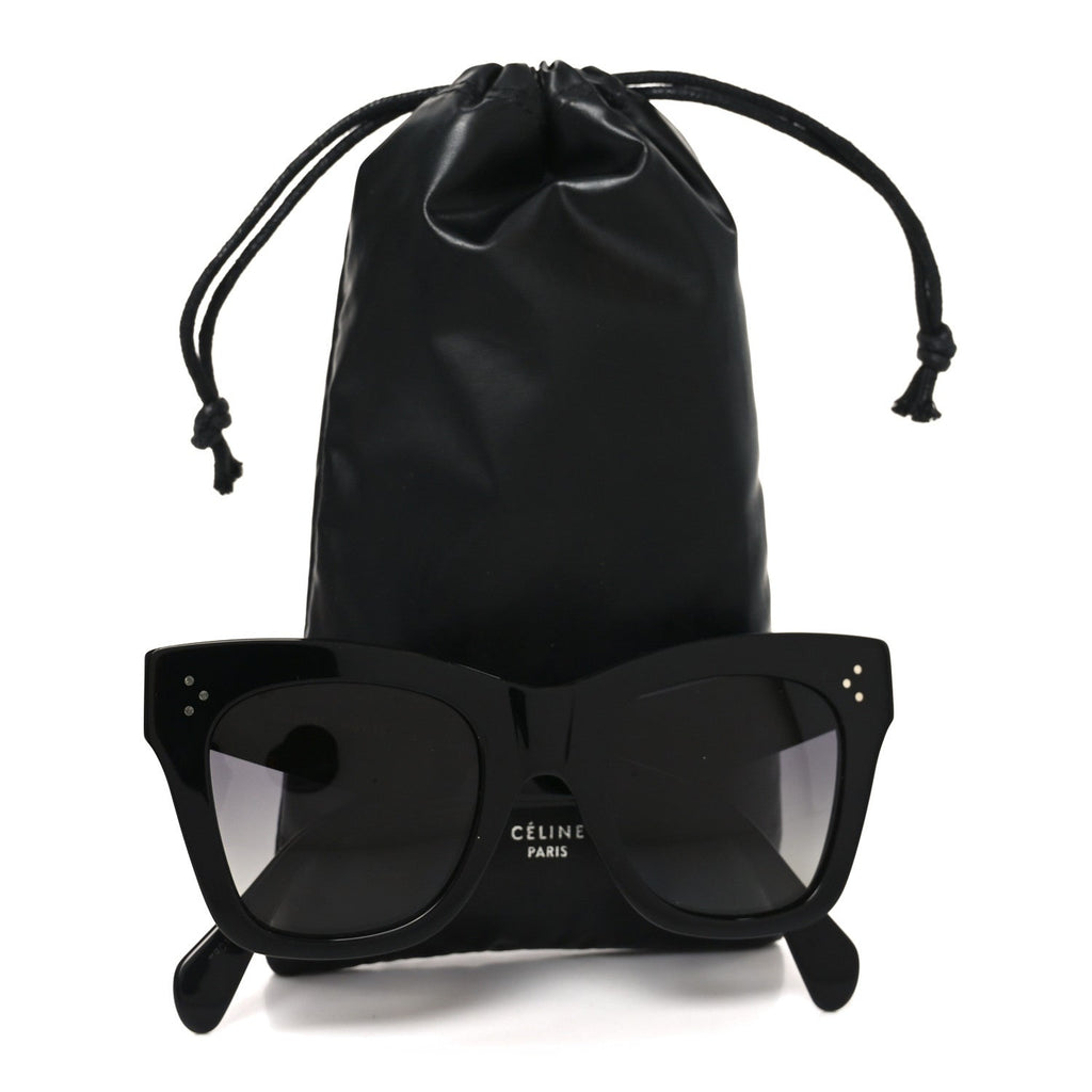 Celine Square Sunglasses — Black