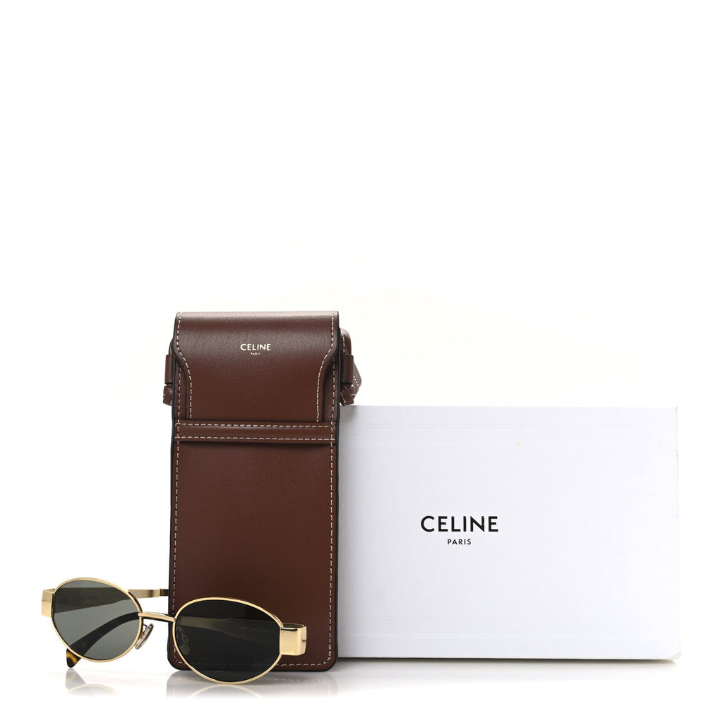Celine Square Sunglasses — Green