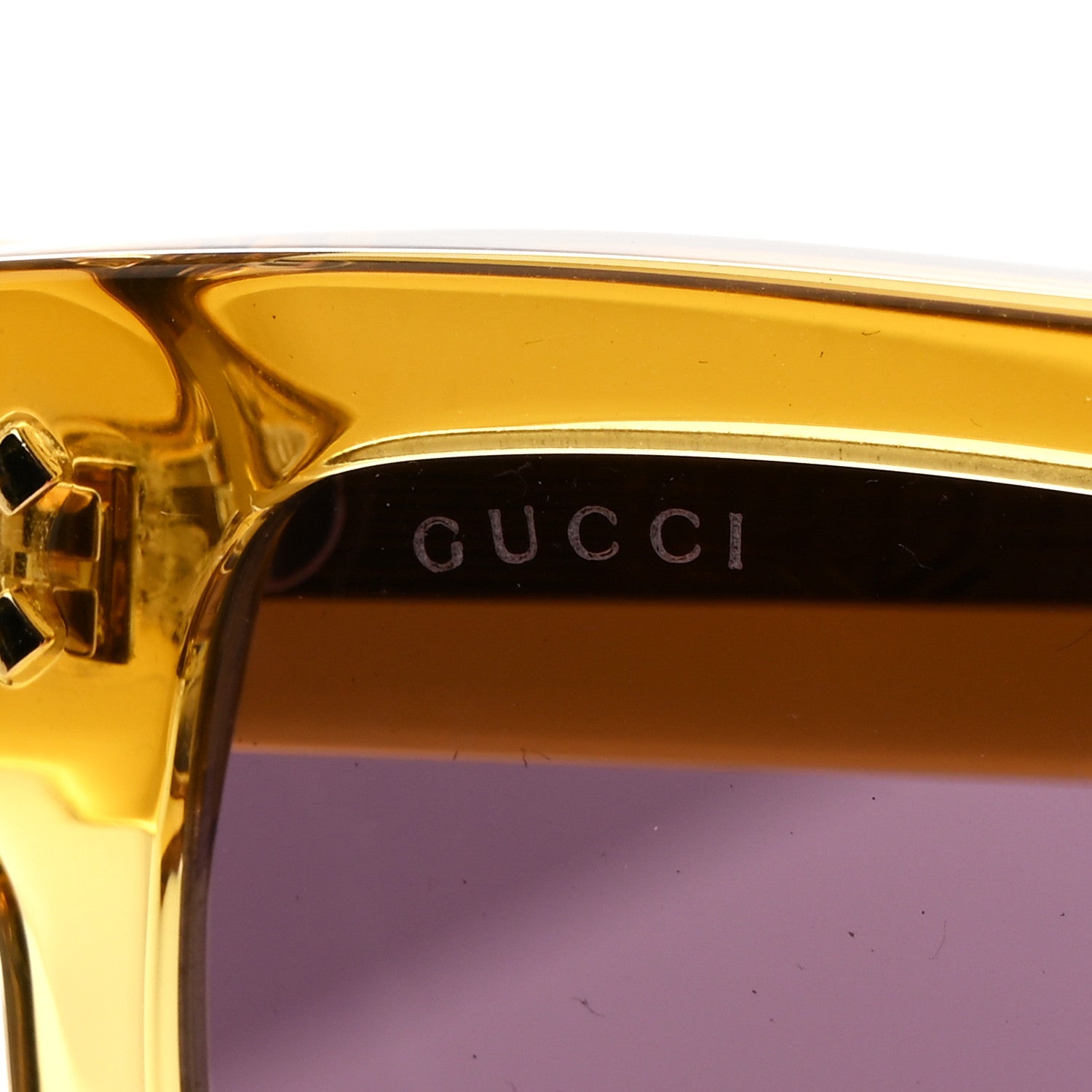 Gucci Square Sunglasses — Yellow GG1085S