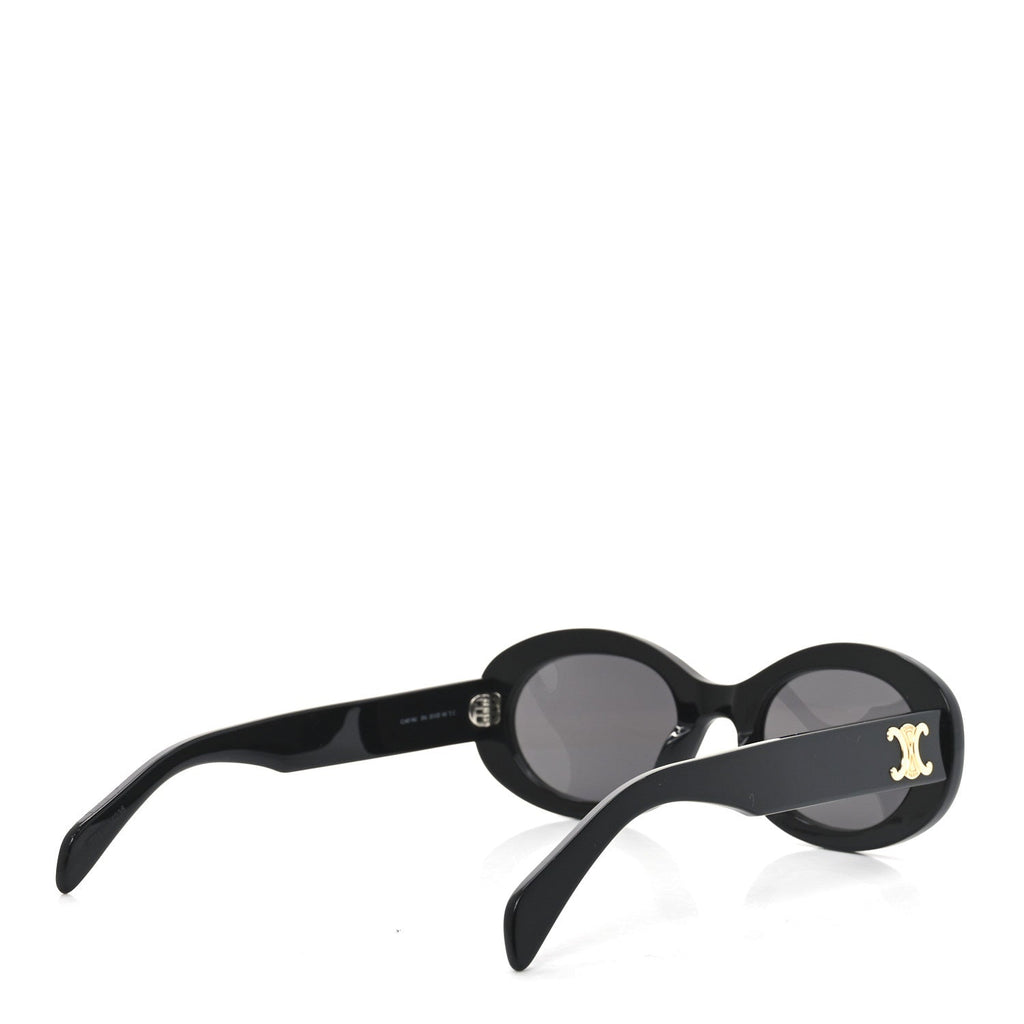 Celine Oval Sunglasses — Black