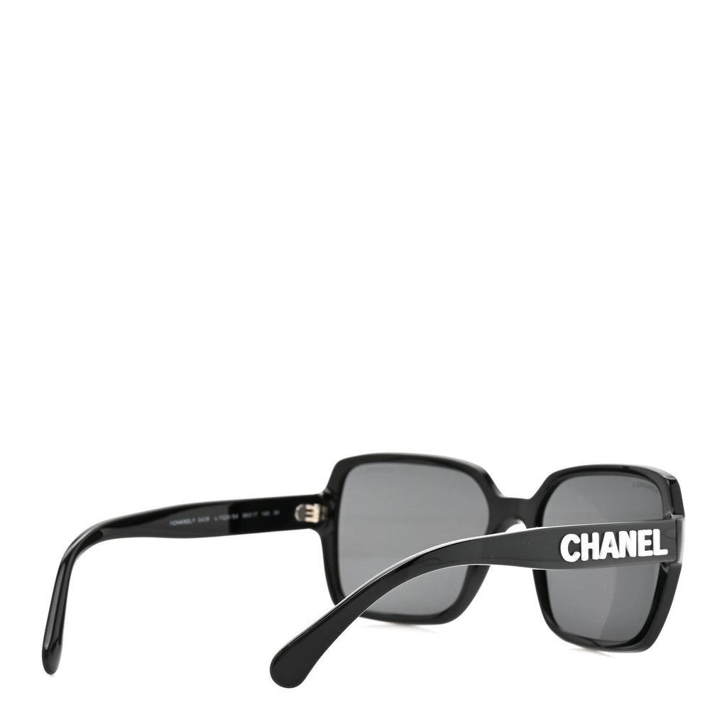 Chanel Square Sunglasses — Black