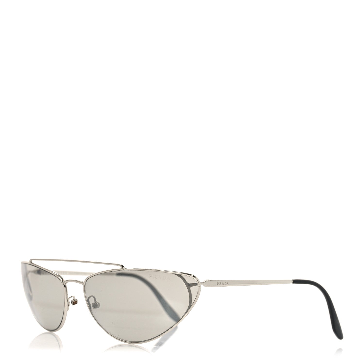 Prada Cat-Eye Sunglasses — Silver SPR 62V