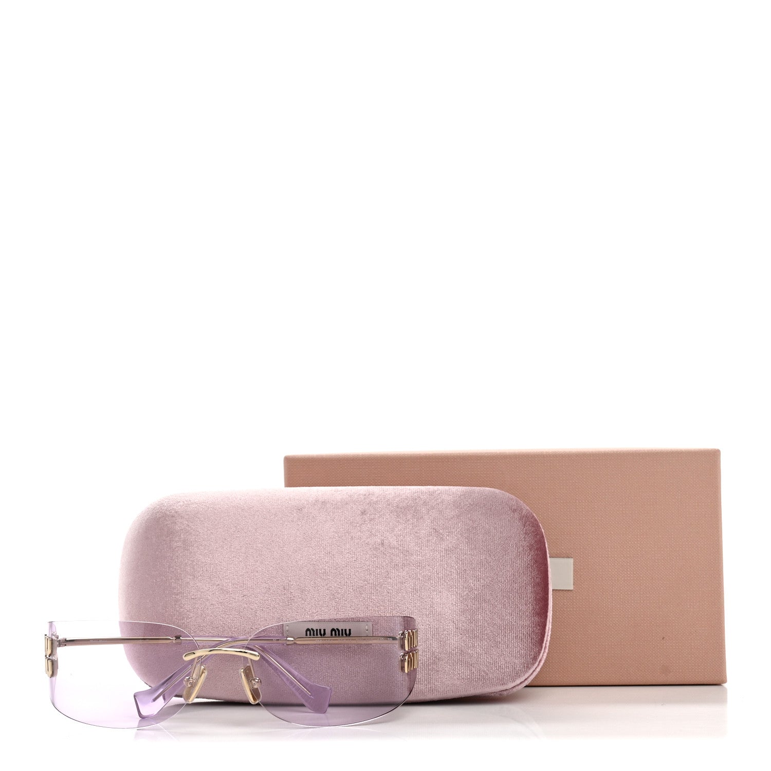 Miu Miu Square Sunglasses — Purple