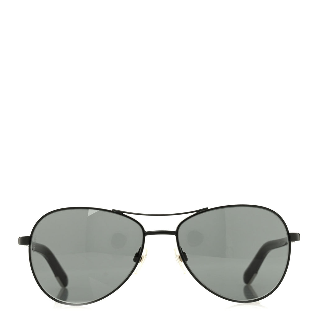 Chanel Aviator Sunglasses — Black