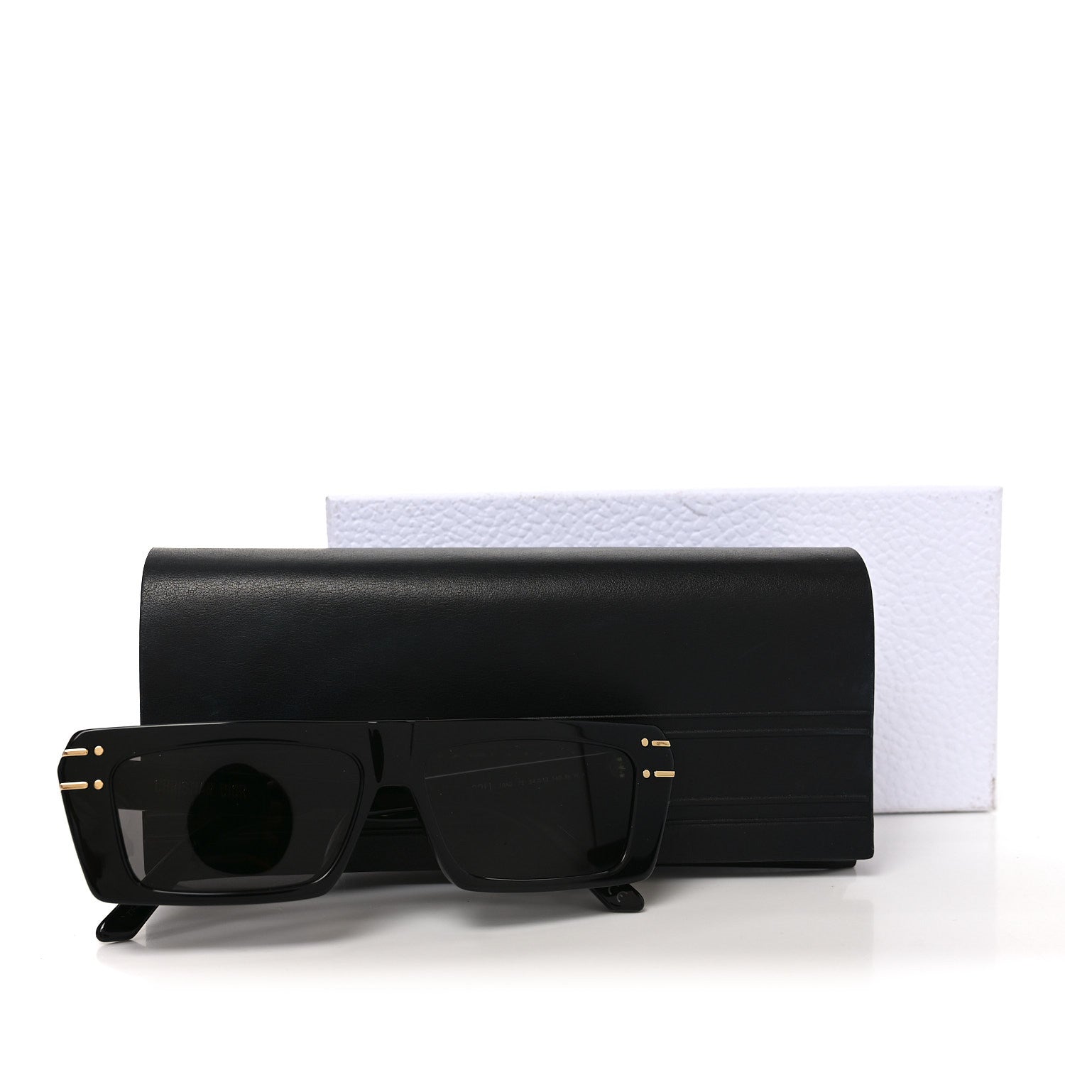 Dior Round Sunglasses — Black