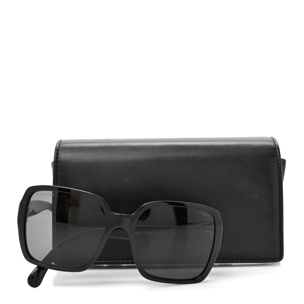 Chanel Square Sunglasses — Black