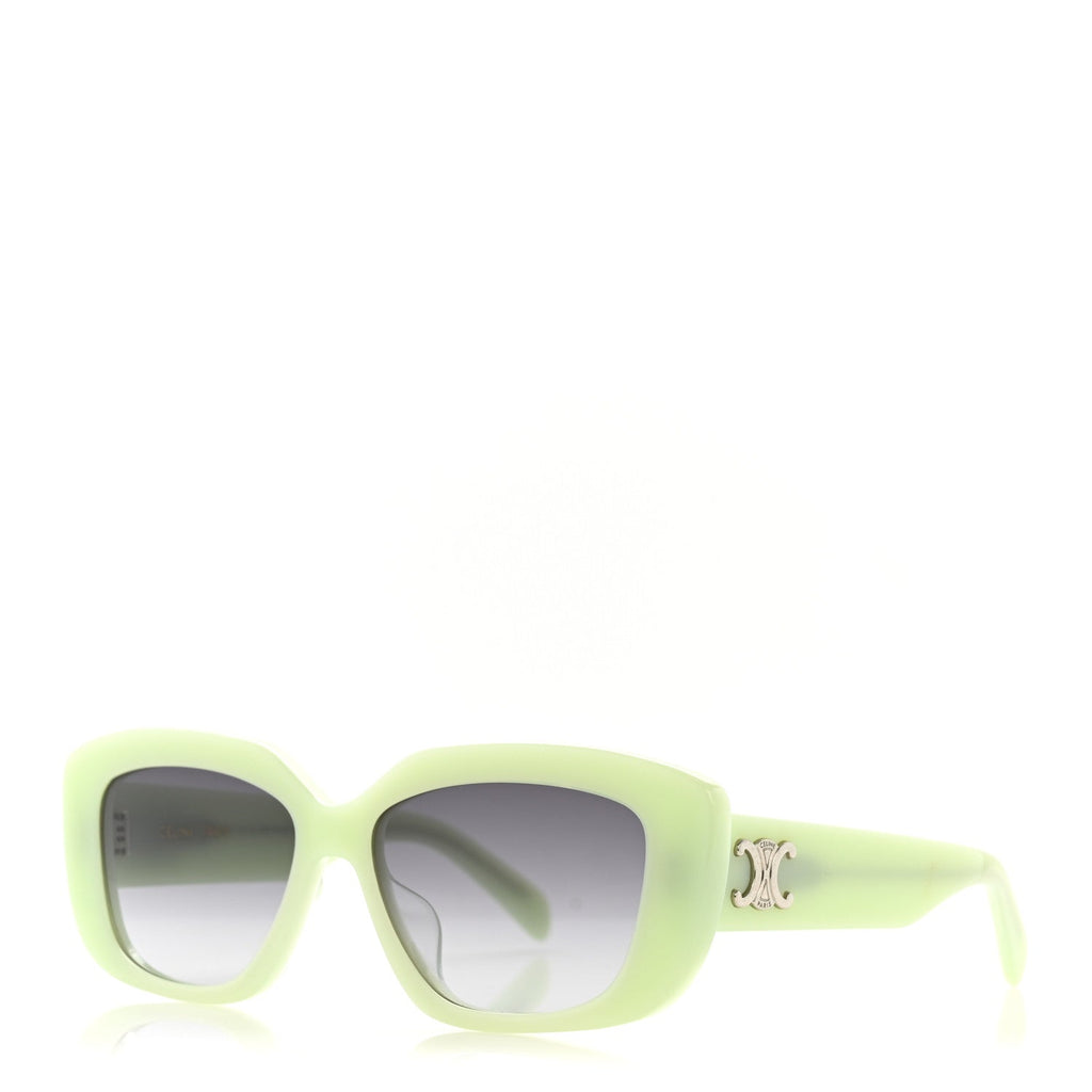 Celine Square Sunglasses — Green