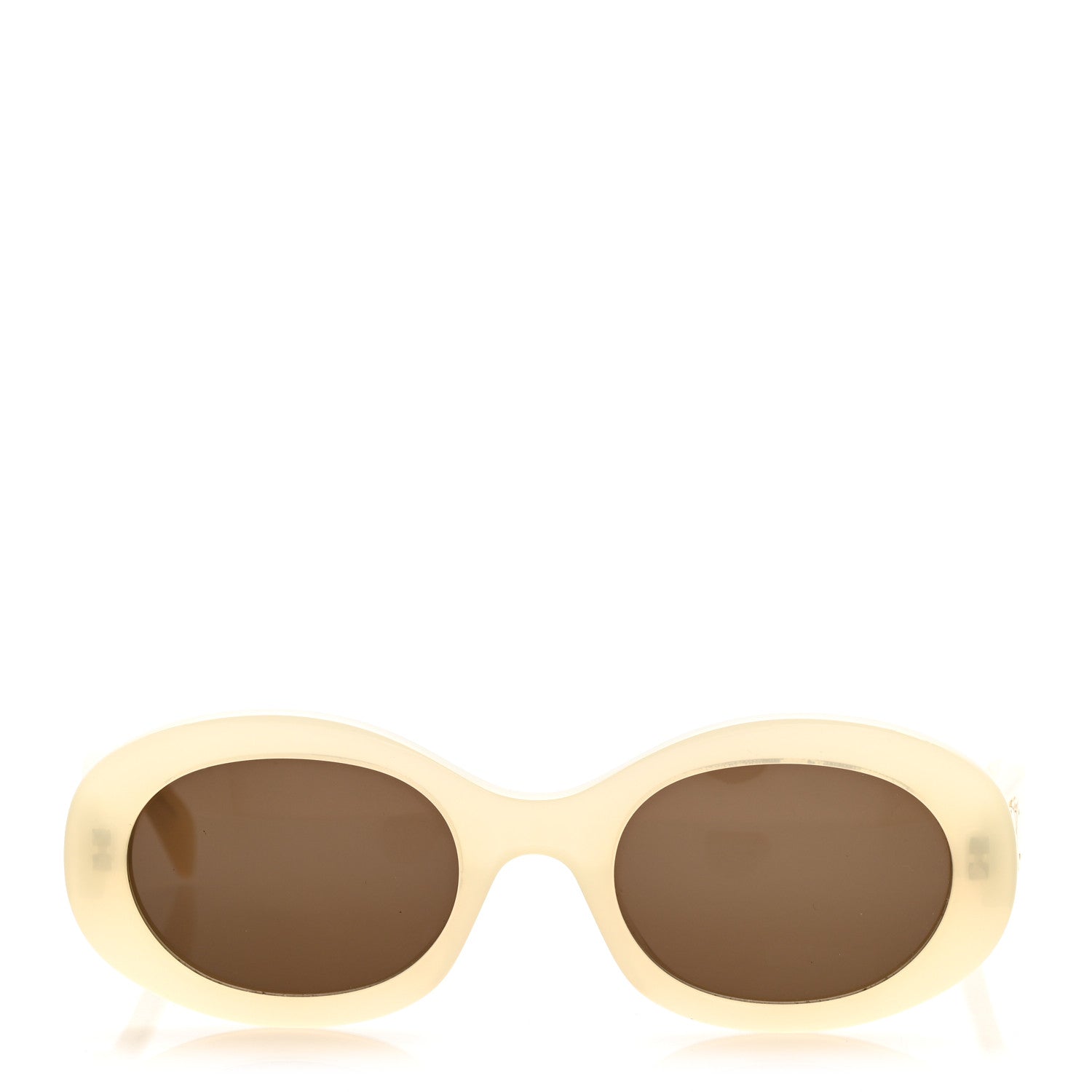 Celine Round Sunglasses — White