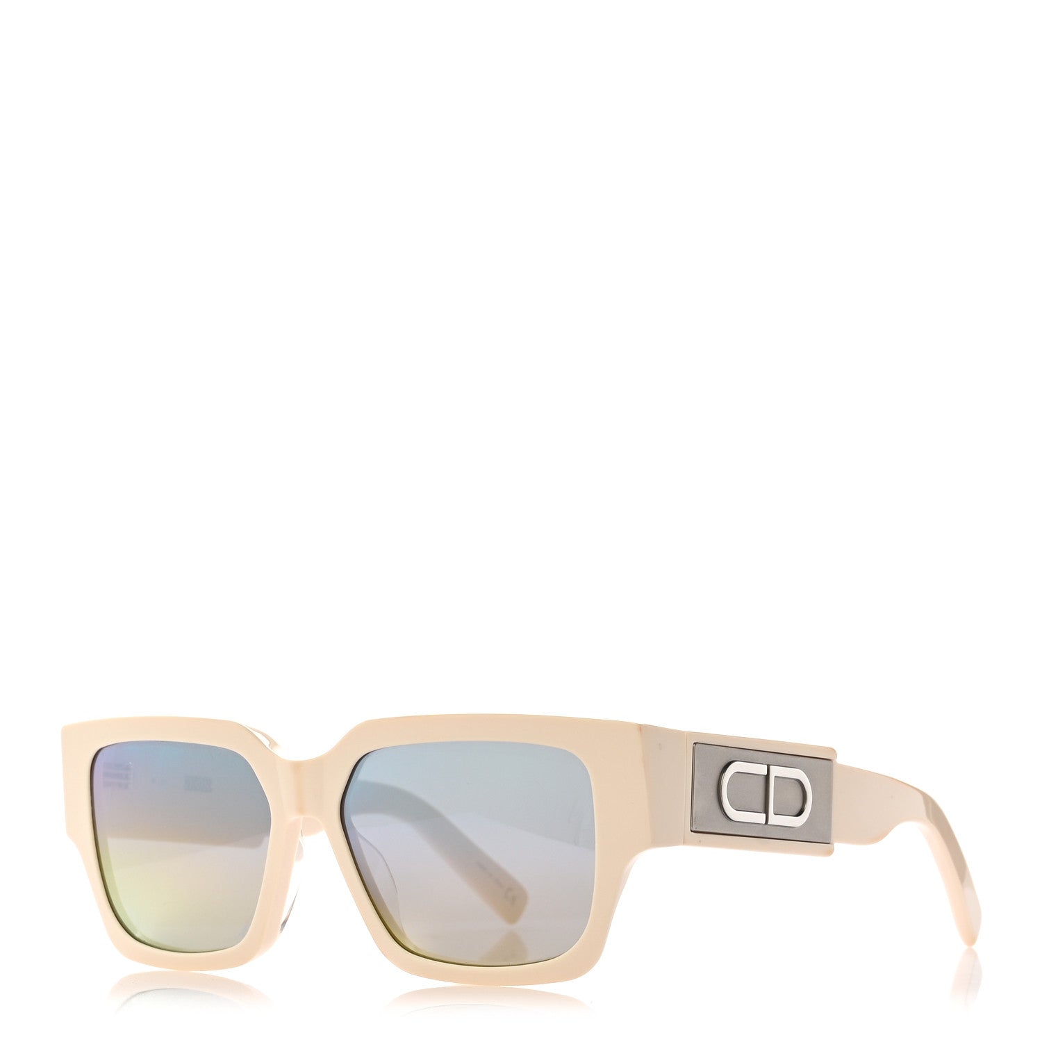 Dior Square Sunglasses — Ivory