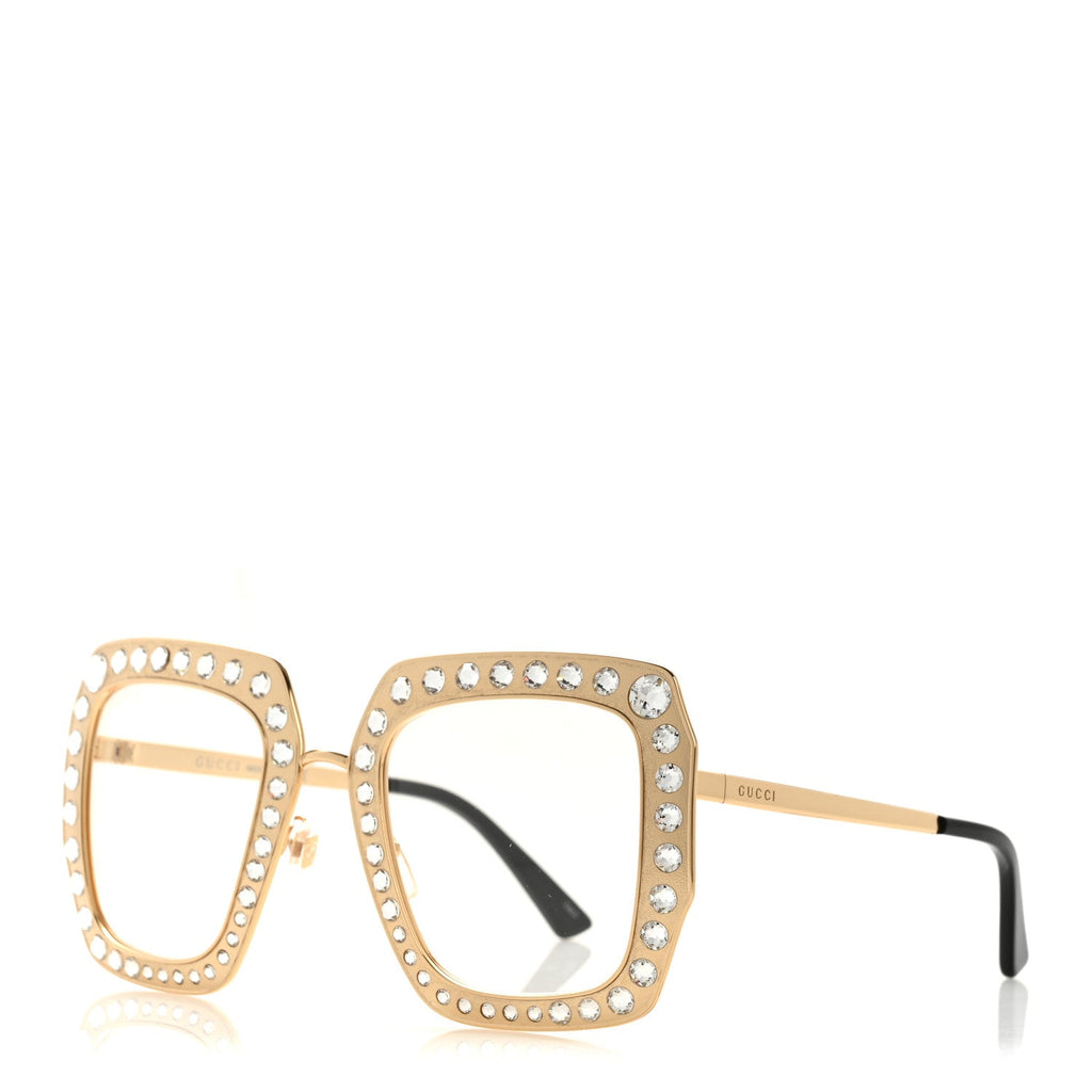 Gucci Square Sunglasses — Crystal GG0115S