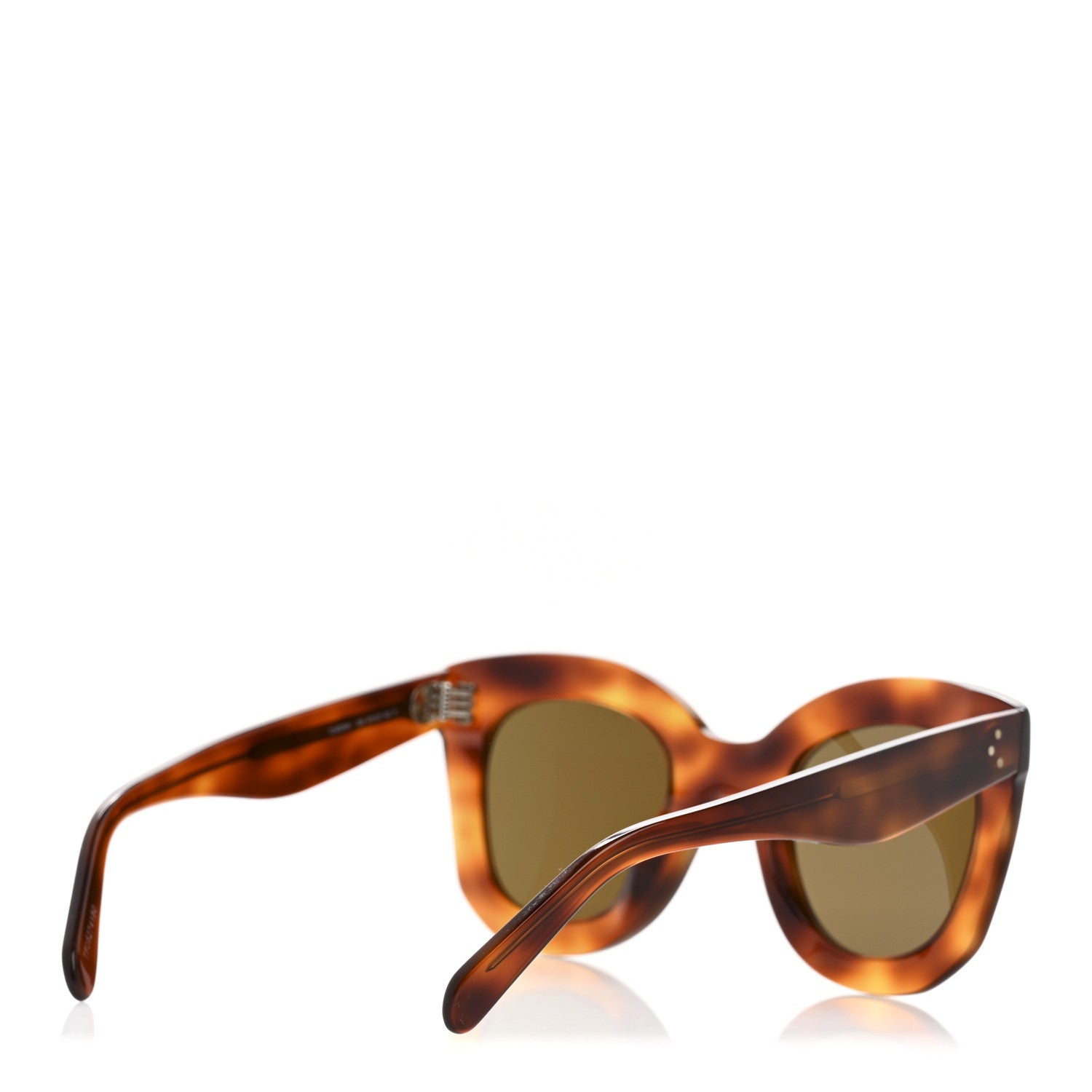 Celine Square Sunglasses — Havana