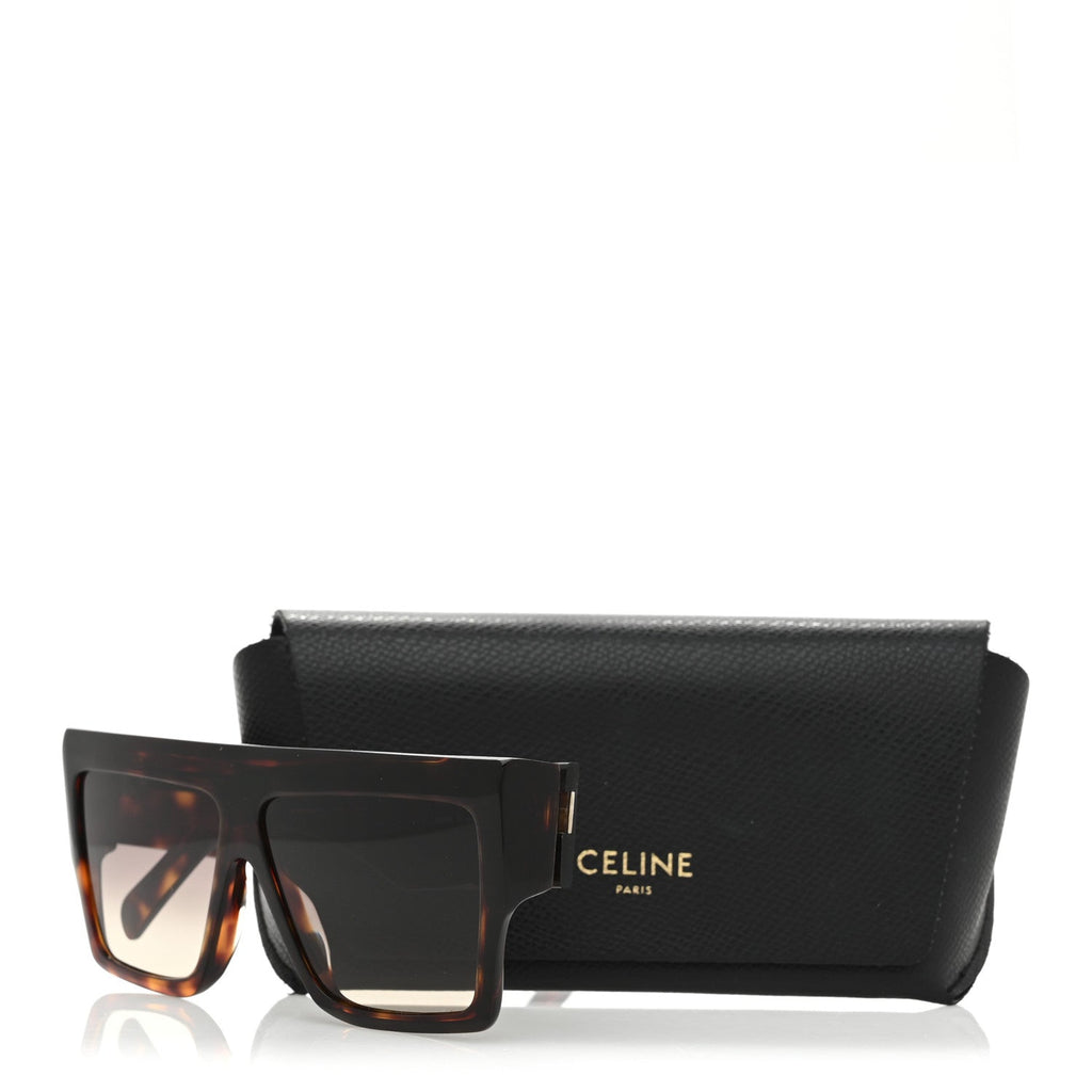 Celine Square Sunglasses — Tortoise