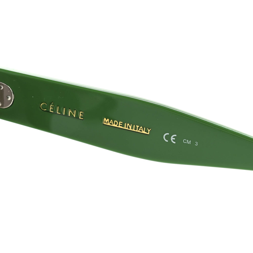 Celine Square Sunglasses — Green