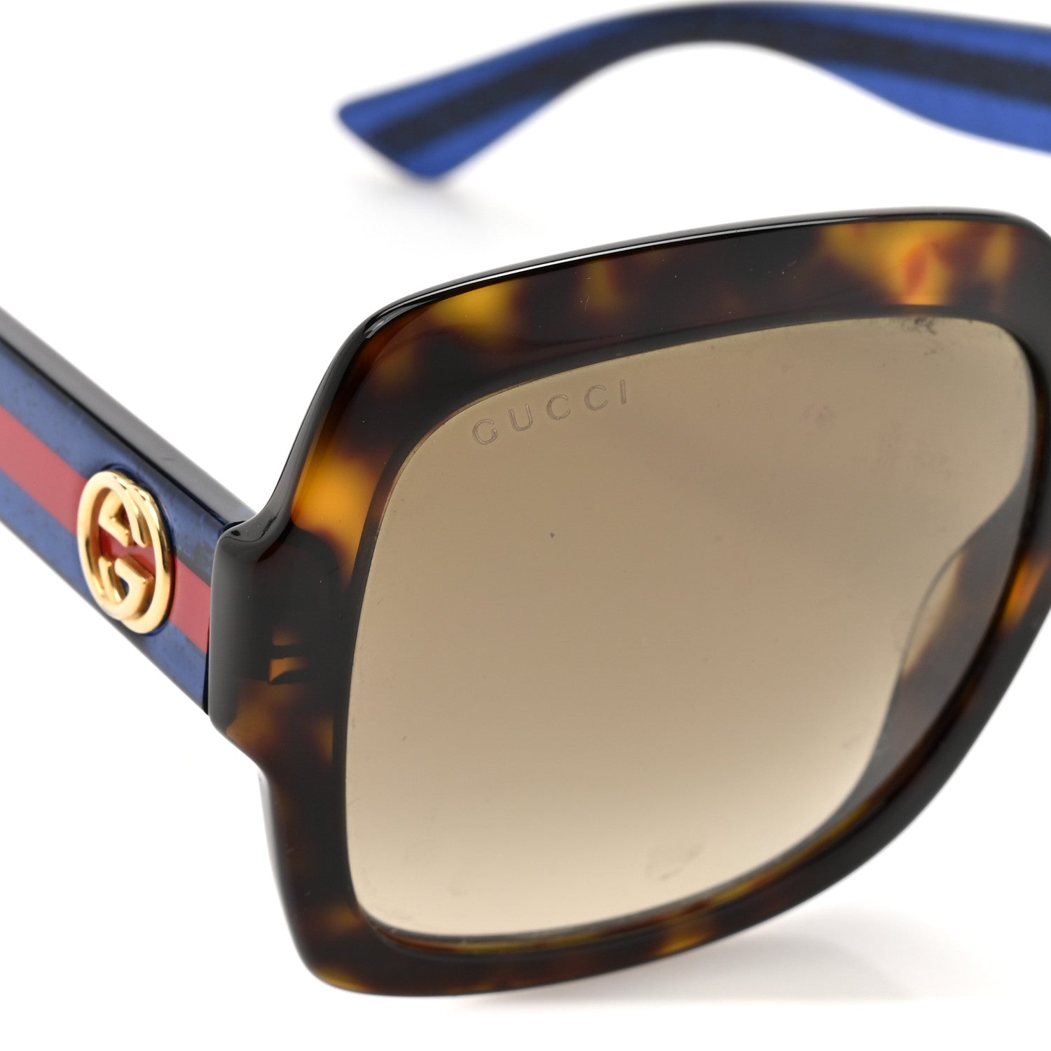 Gucci Square Sunglasses — Brown GG0036S