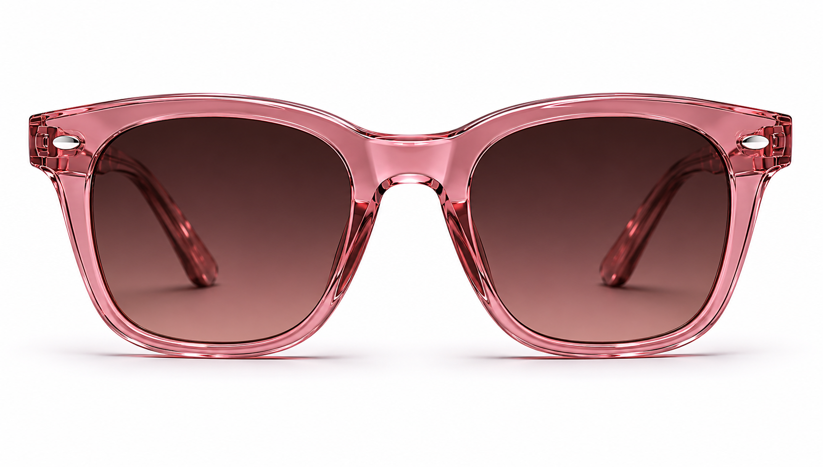 Sorenzia Dark Pink Clear Glasses